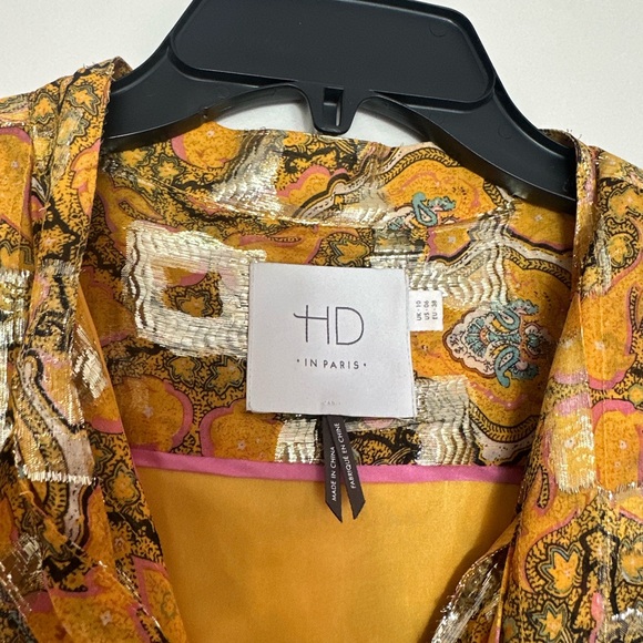 HD in Paris Gold Sleeveless V-Neck Sundress - Picture 4 of 6